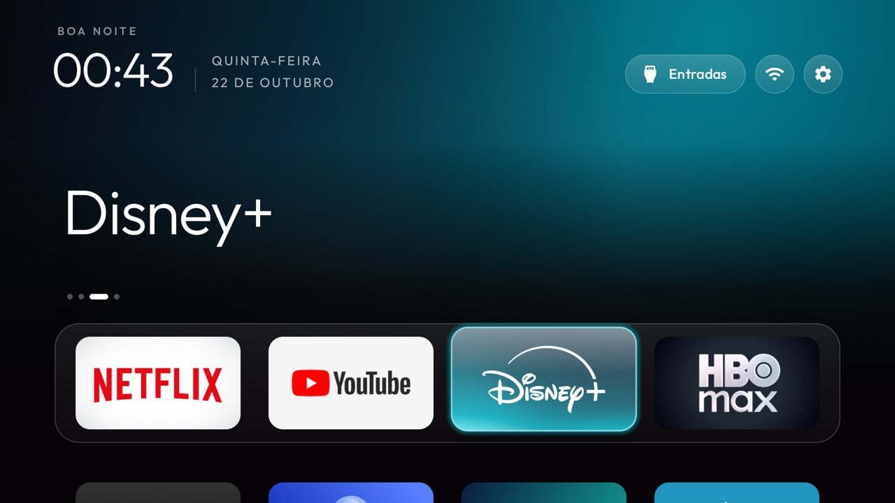 Glass theme on the upstream CleanYourTV launcher