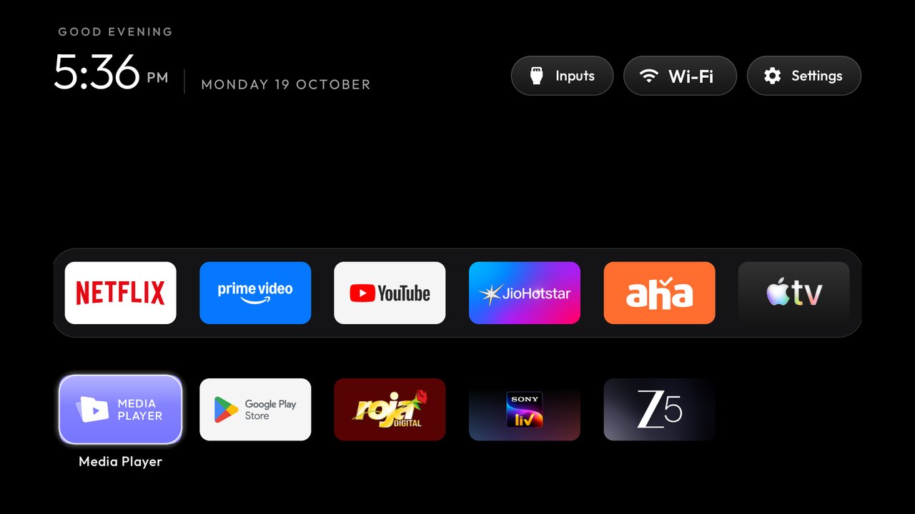 Six columns theme on the upstream CleanYourTV launcher